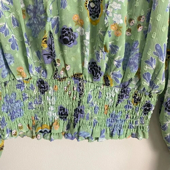 Rachel Zoe Floral Boho Peasant Blouse - Picture 8 of 14